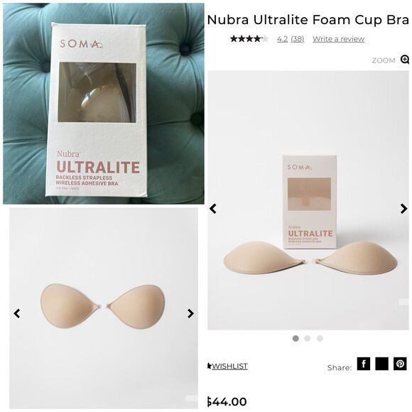 NEW Soma Nubra Ultralite Foam Cup Bra sz C cup - Picture 1 of 10